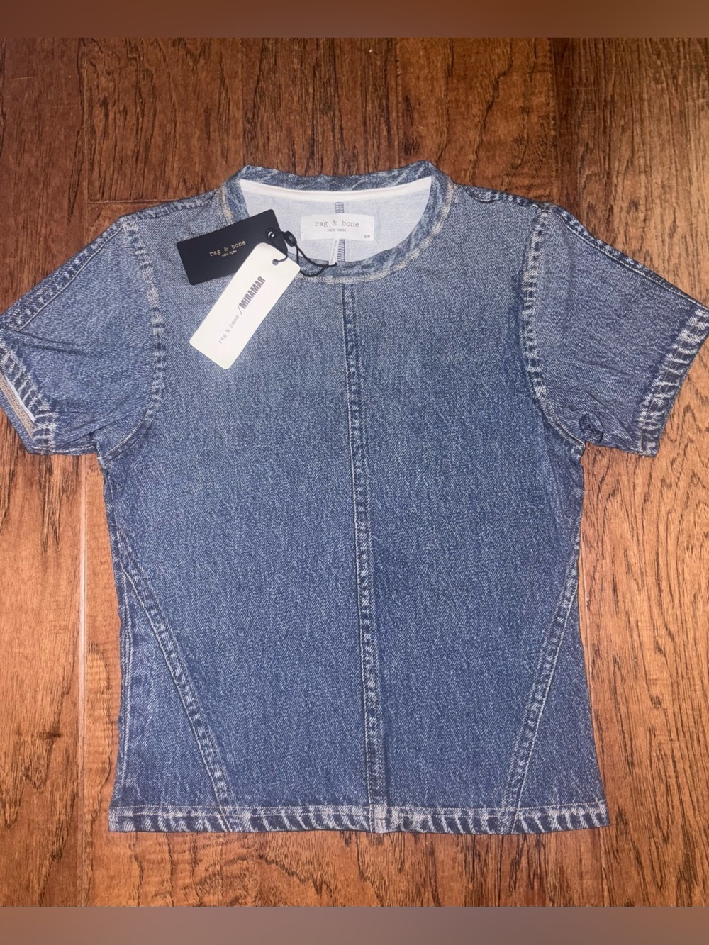 Rag & Bone Miramar Lakewood Miramar Jersey Baby Tee NWT Size Small